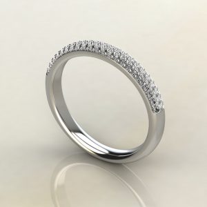 0.25Ct Moissanite Round Cut Wedding Band Ring
