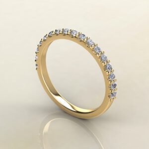 B038 Yellow Gold 0.31Ct Wedding Band Ring