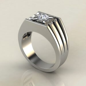 0.5Ct Men Moissanite Wedding Band Ring