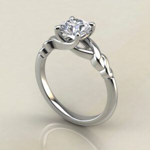 Ivy Solitaire Round Cut Moissanite Engagement Ring
