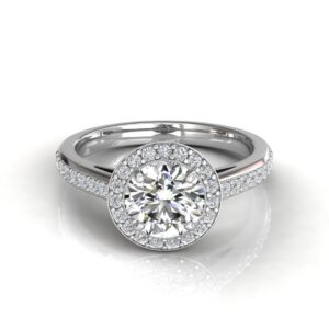 Halo Style Round Cut